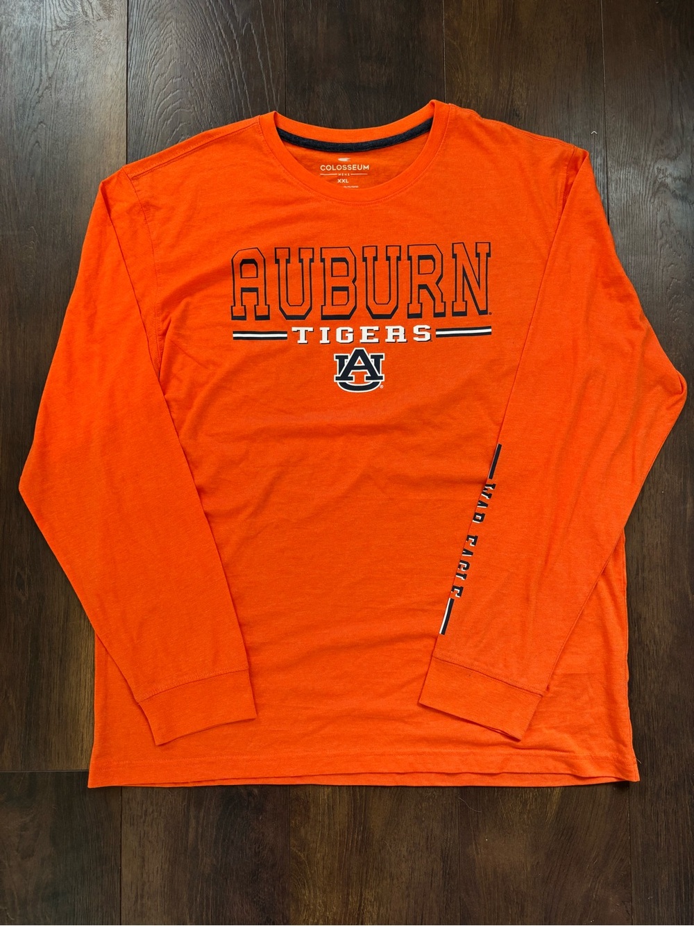 Colosseum Auburn Tigers Long Sleeve Crewneck - Orange